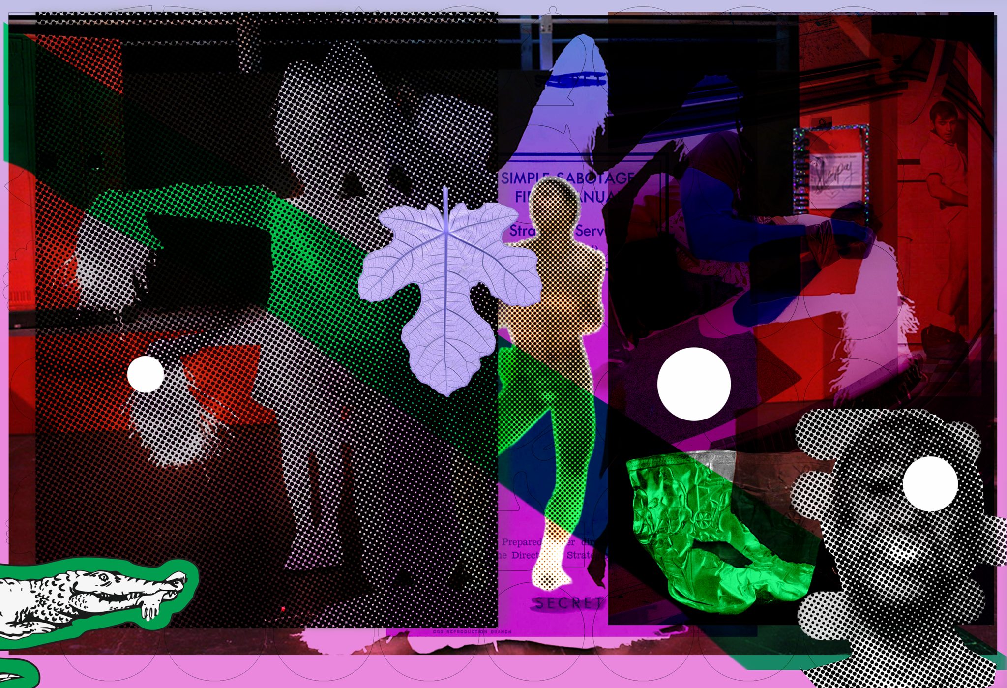 Fantabulosas 9 January 2026 (Mesmerized) Collage, digital color print, 13 x 19 inches